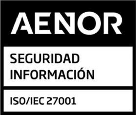 Sello AENOR ISO 27001